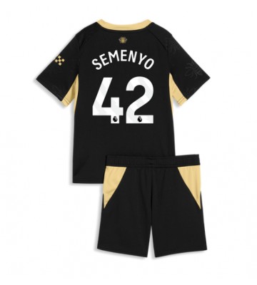 Manchester City Antoine Semenyo #42 Replika Bortatröja Barn 2026-27 Kortärmad (+ Korta byxor)